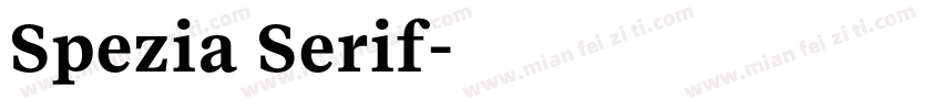 Spezia Serif字体转换
